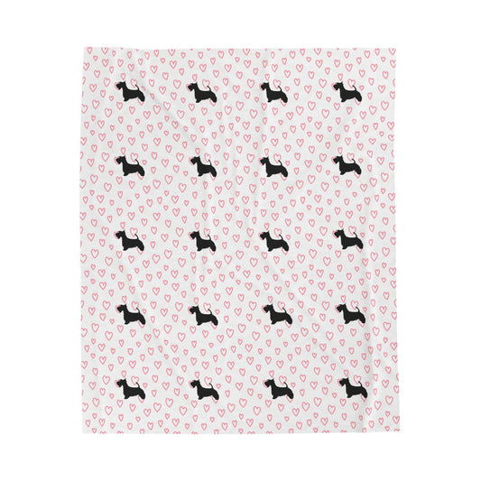 Scottish Terrier Velveteen Plush Blanket