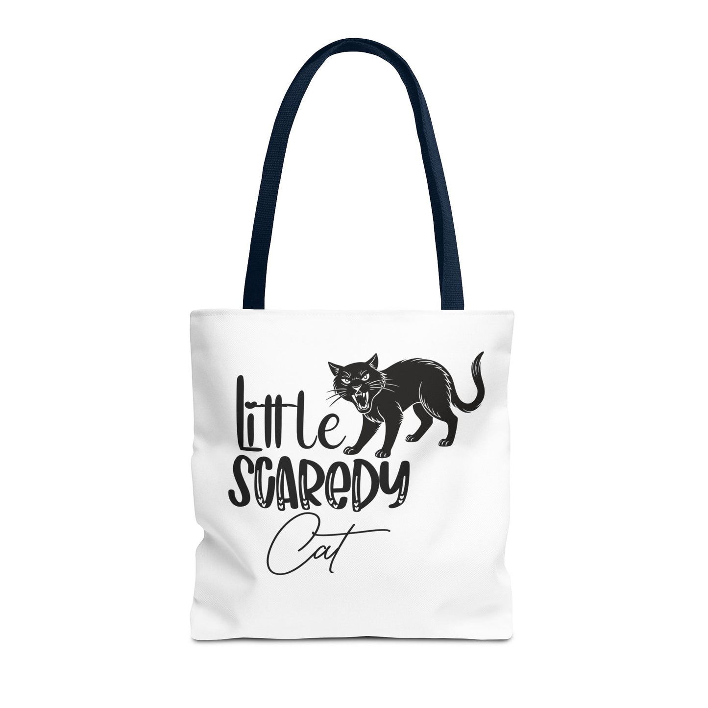 Scaredy Cat Tote Bag - Purrfect for Cat Lovers, Cute Gift for Halloween, Daily Use, Eco-Friendly, Pet Accessory, Funny Cat Humor