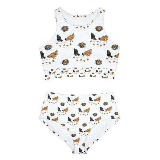 Chicken Sporty Bikini Set (AOP)
