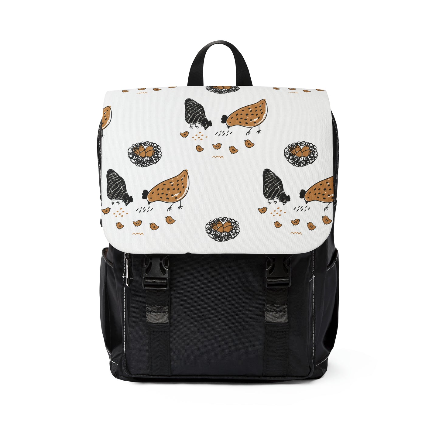 Chickens Unisex Casual Shoulder Backpack