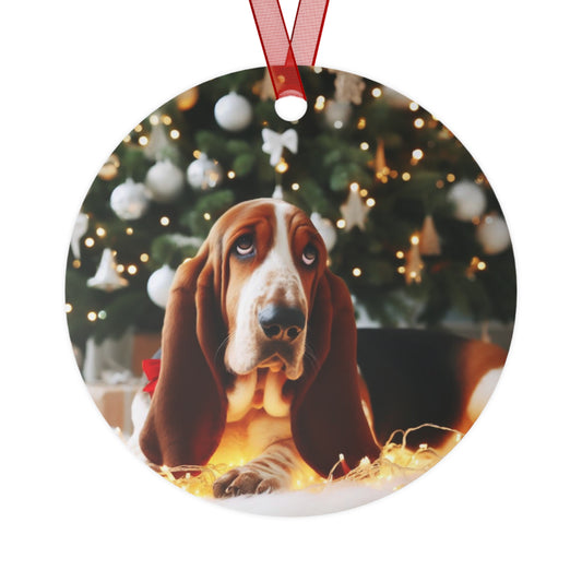 Basset Hound Metal Ornaments