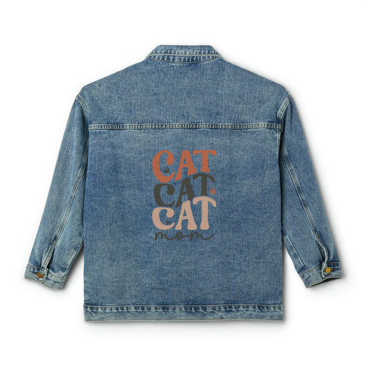 Cat Mom Women's Denim Jacket