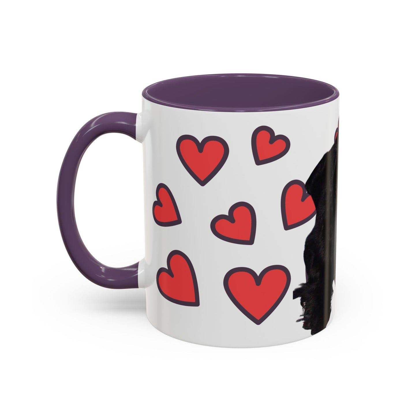 Cute Dog Lover's Accent Coffee Mug - Perfect Gift for Pet Owners, Valentine's Day, Birthdays, Dog Enthusiasts, Home & Office