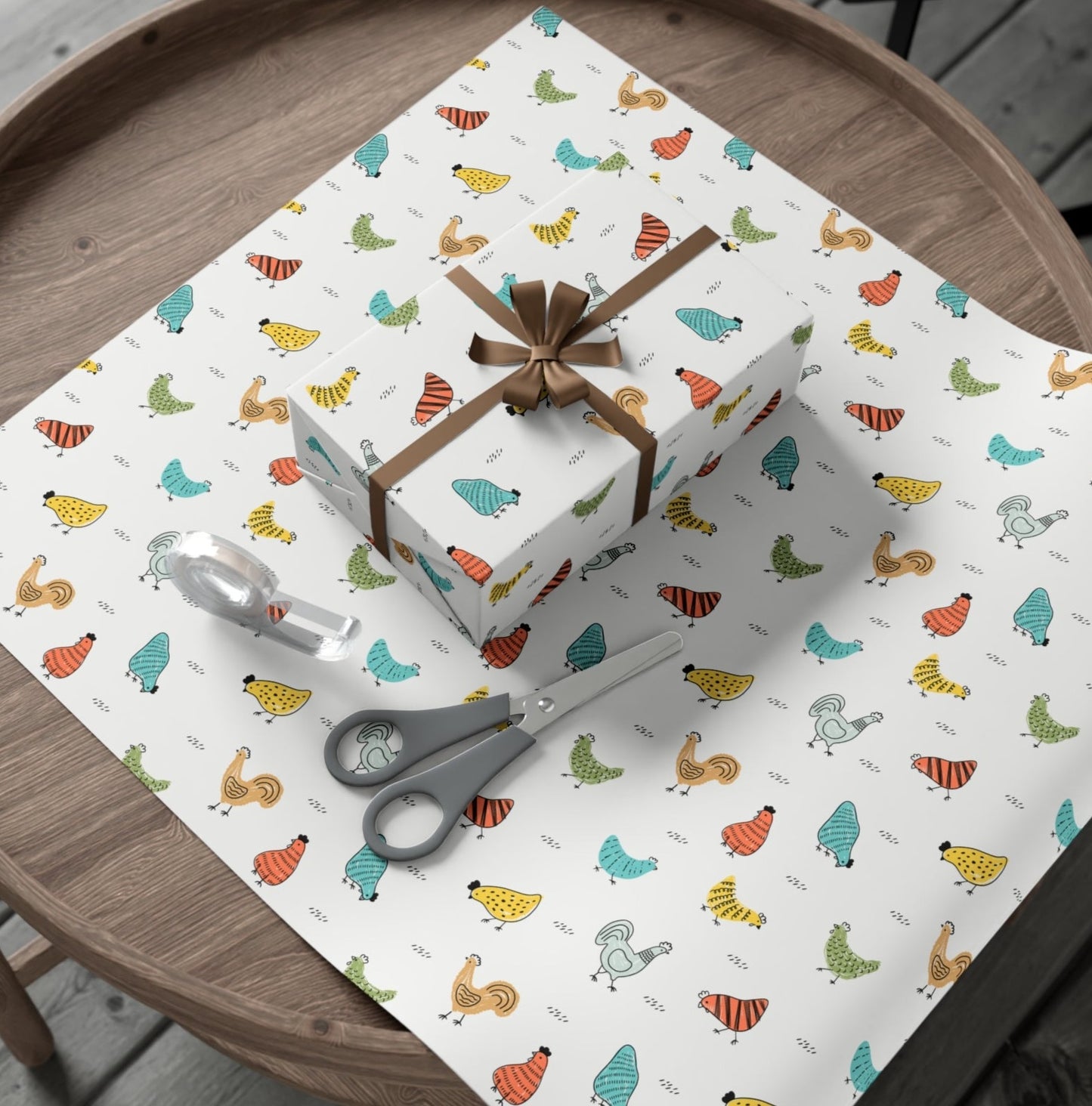 Chicken Gift Wrap Papers