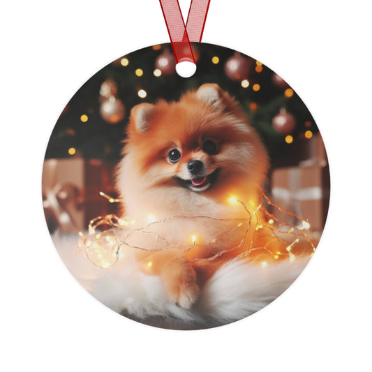 Pomeranian Metal Ornaments