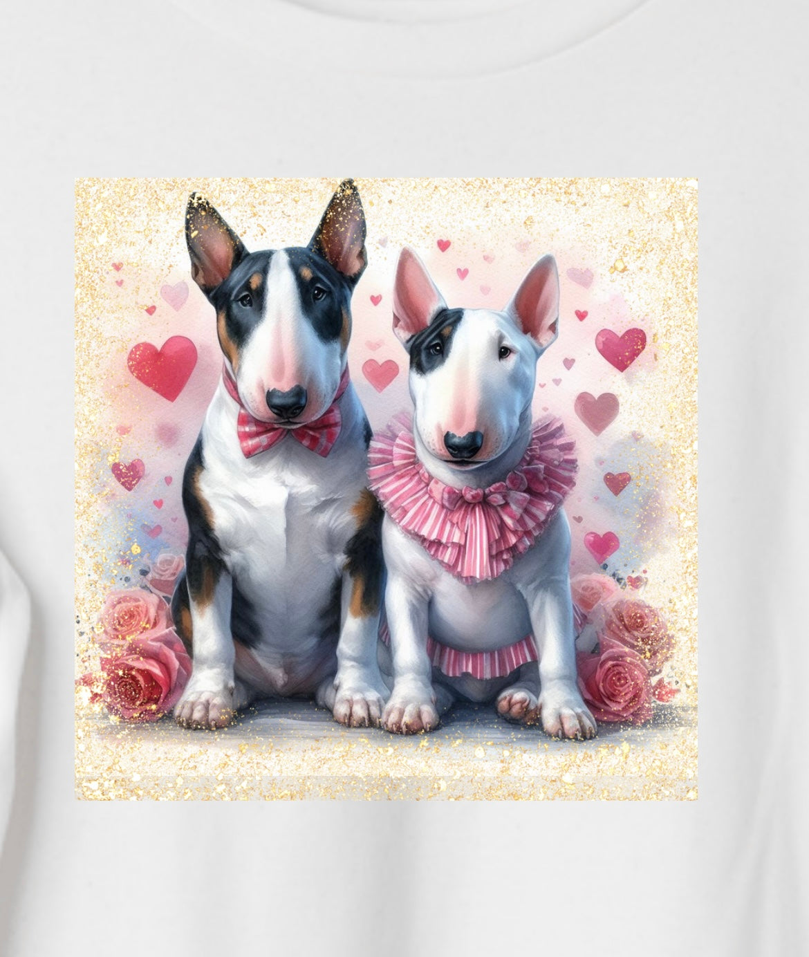 You Choose Valentine’s Day Bull Terrier Pullover Crew Neck Sweatshirt