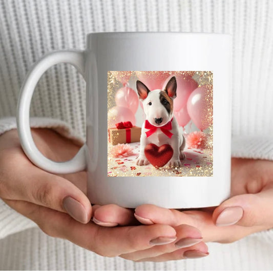 Baby Bull Terrier Heart Mug