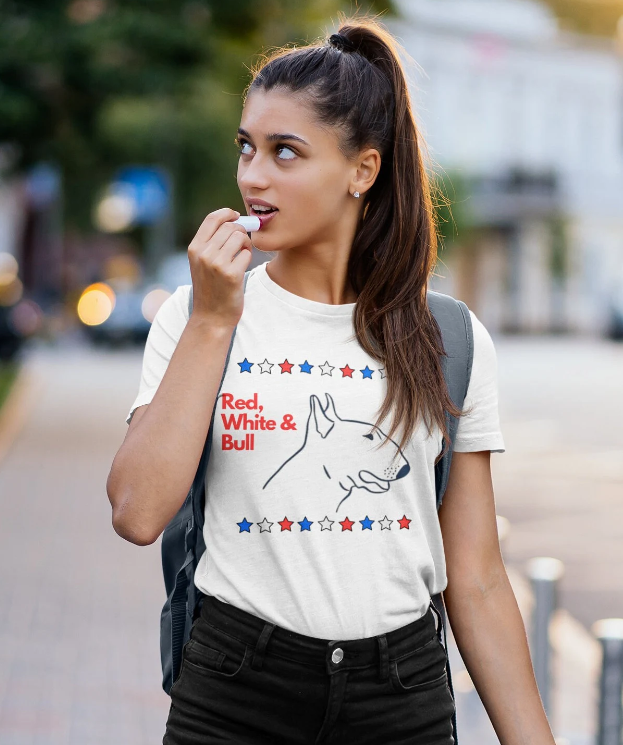 Red, White, & Bull Shirt