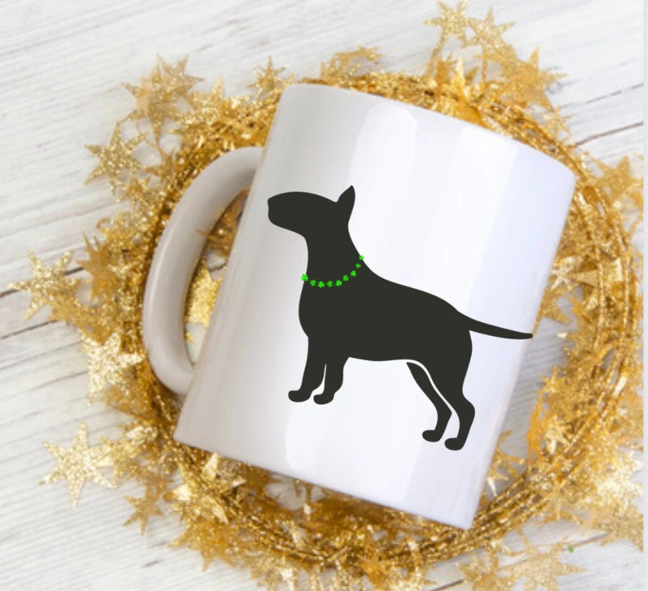 St. Patrick's Day Bull Terrier Mug