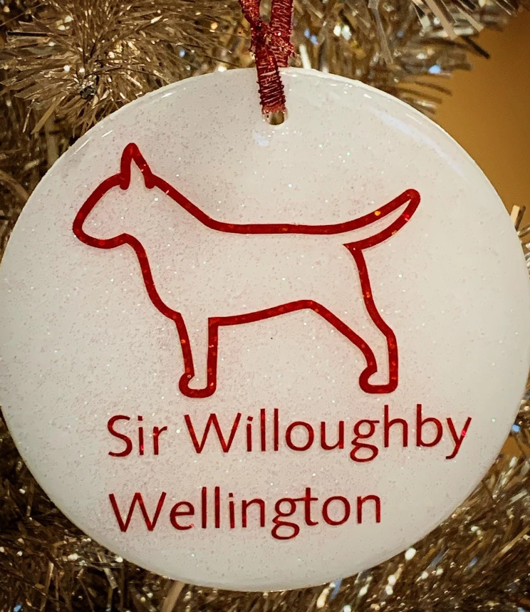 Personalized Bull Terrier Christmas Ornament