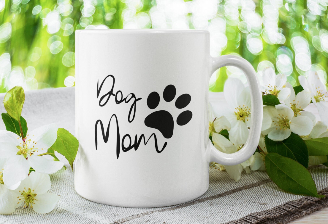 Dog Or Cat Mom Paw Print Mug