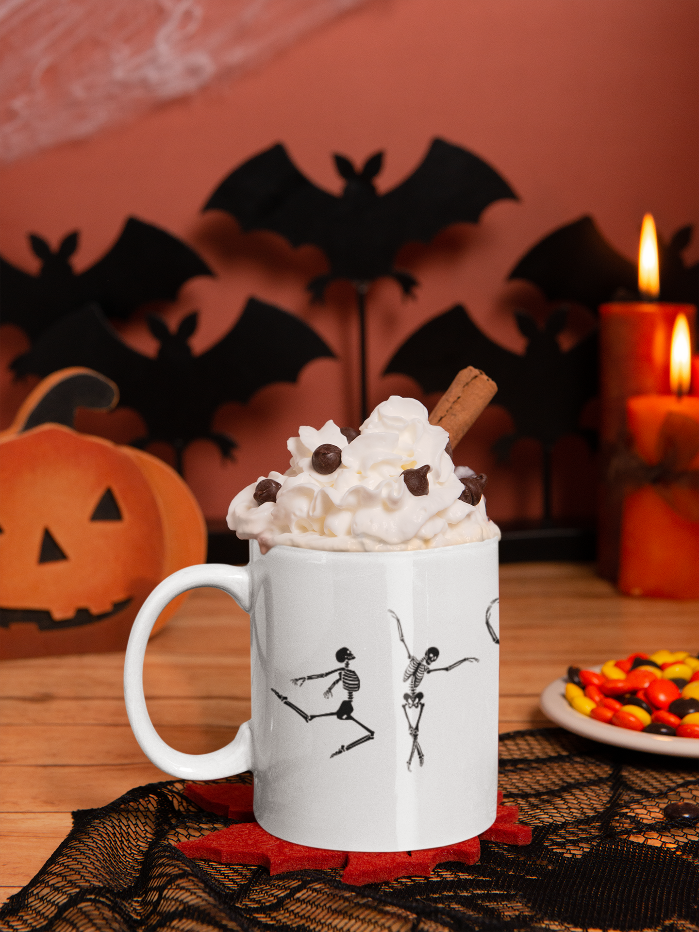 Ballet Dancing Skeleton Mug