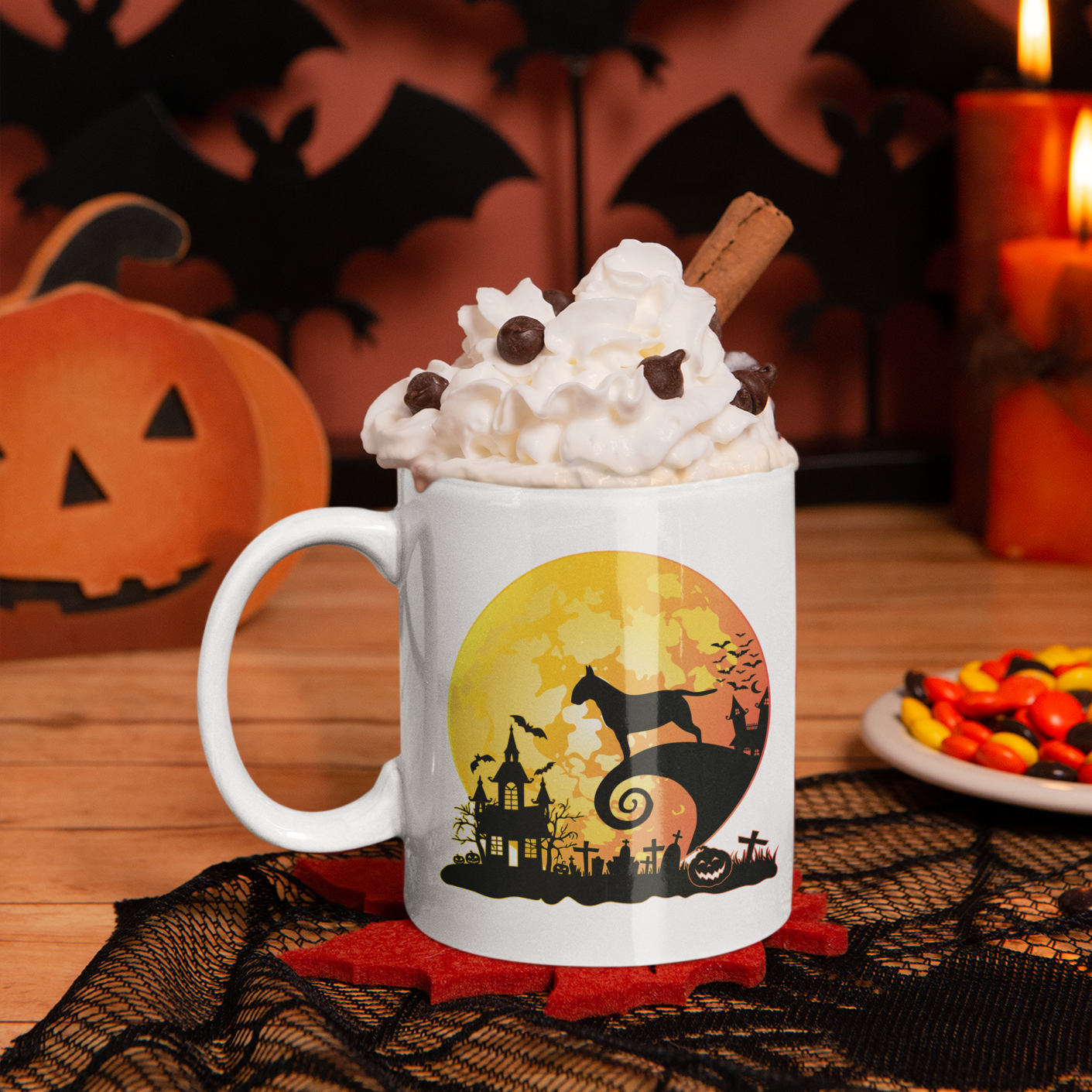 Halloween Bull Terrier Mug