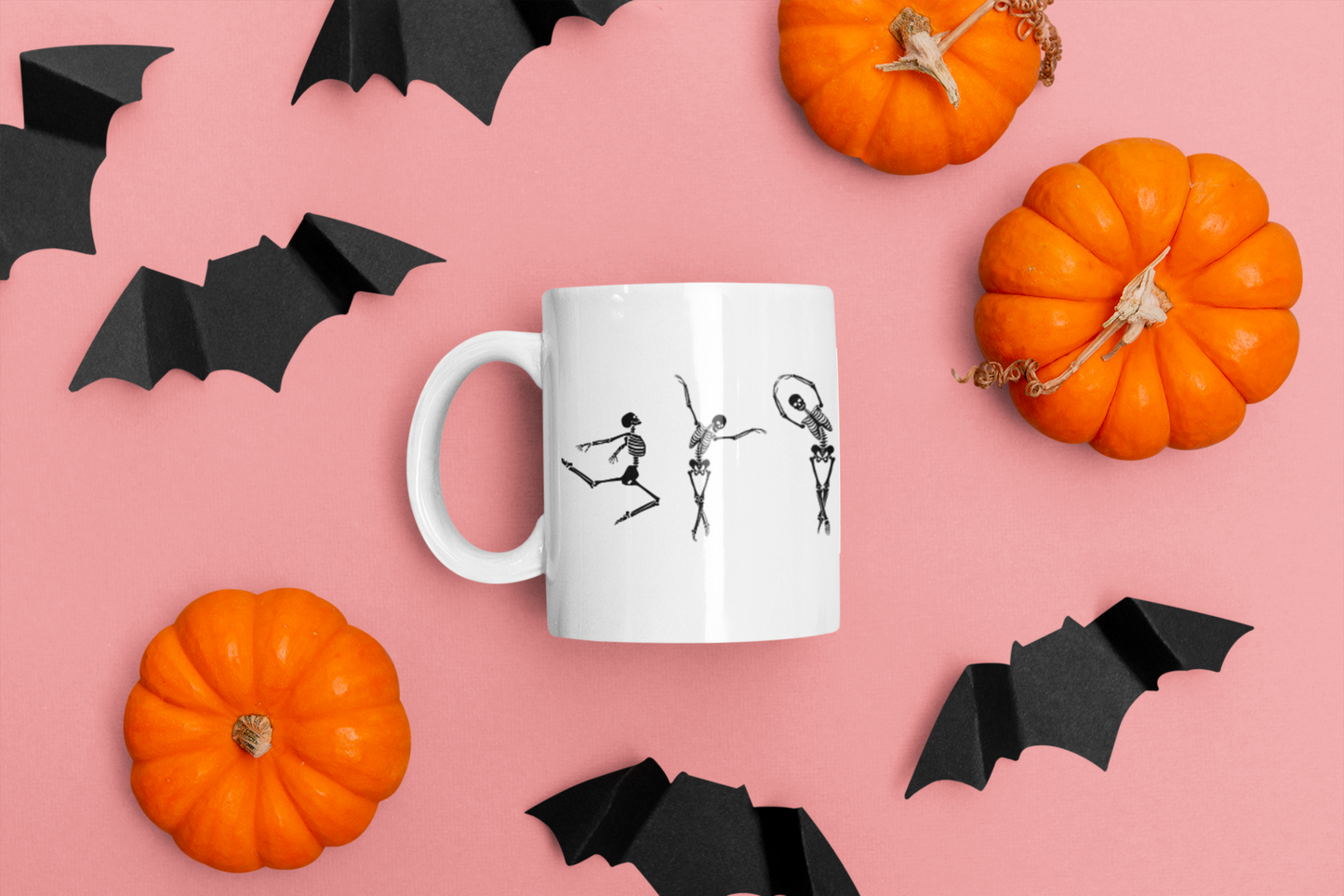 Ballet Dancing Skeleton Mug