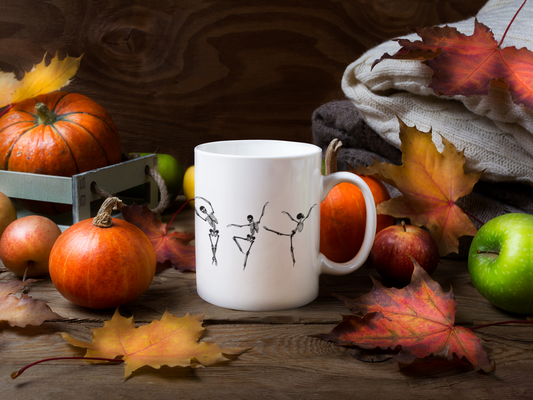 Ballet Dancing Skeleton Mug