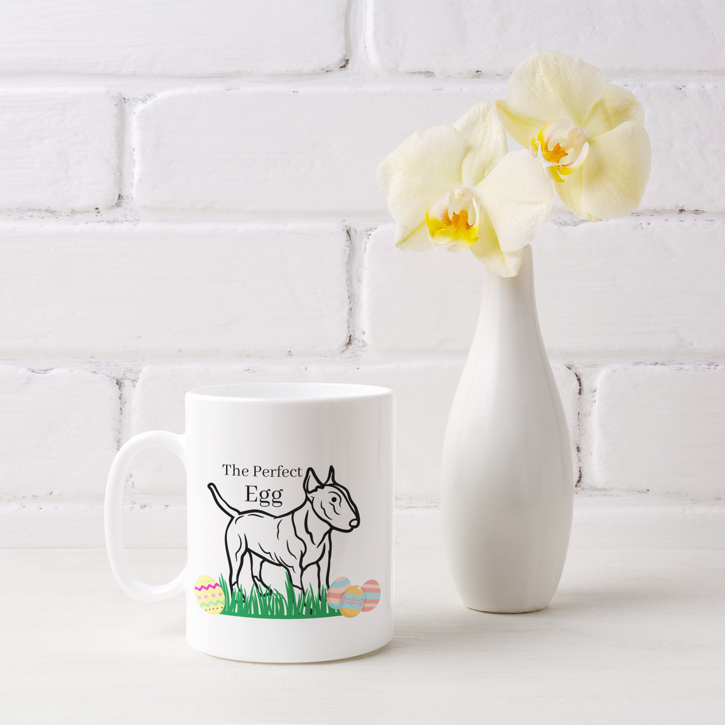 The Perfect Egg(head) Bull Terrier Mug