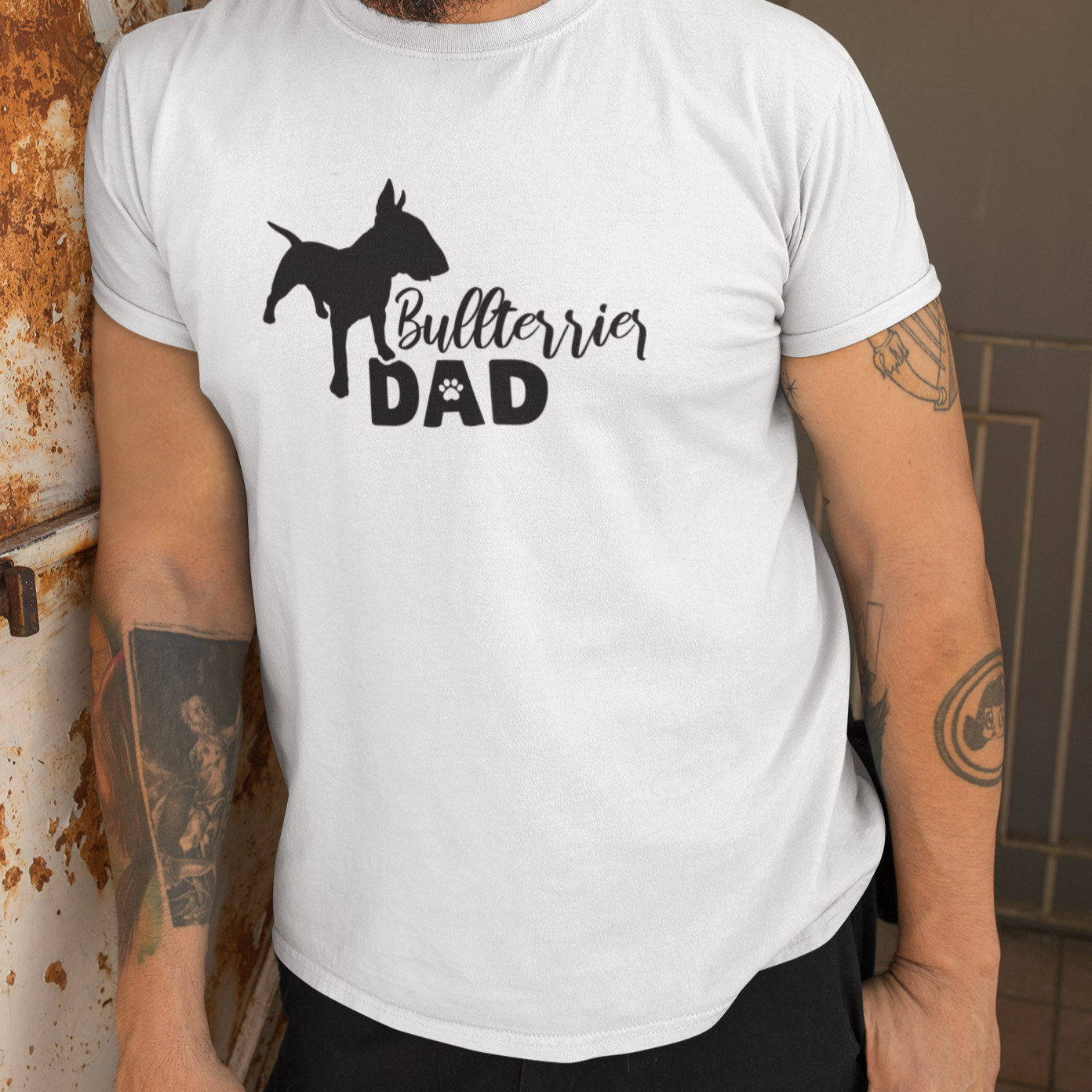 Bull Terrier Dad Shirt